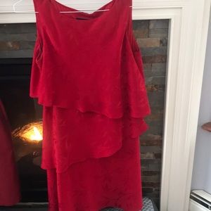 SL fashions red dress size 14